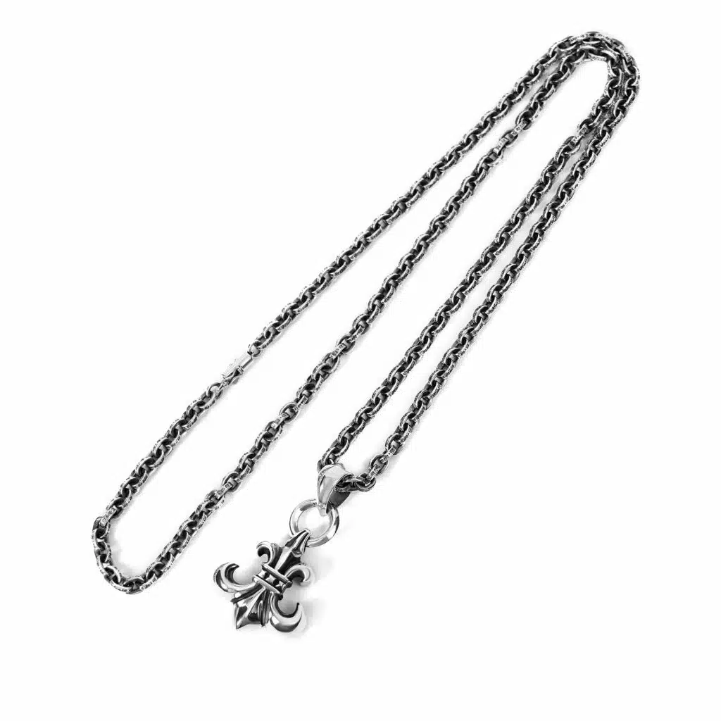 Chrome Hearts BS Fleur Pendant With Bail Necklace