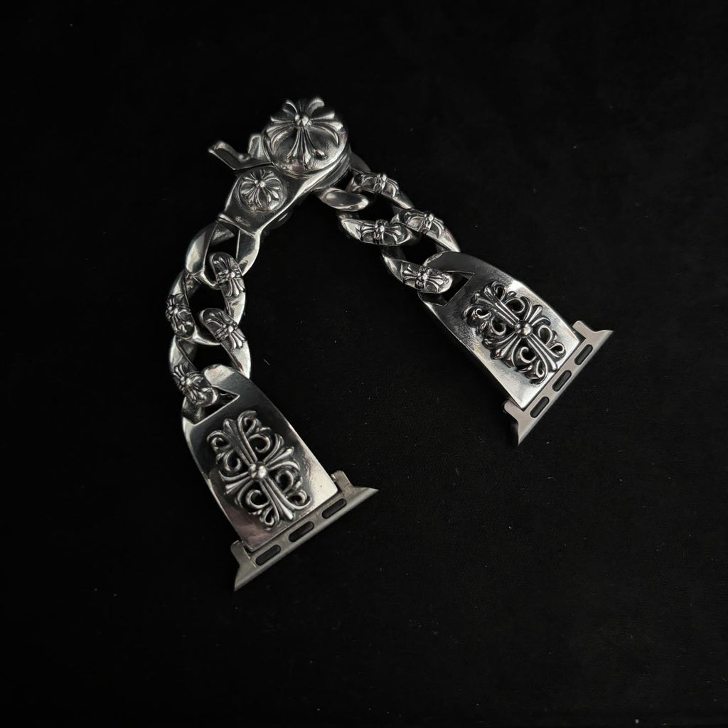 Chrome Hearts Crusader flower lobster clasp watch strap