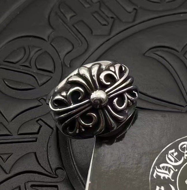 chrome hearts 925 silver retro ring