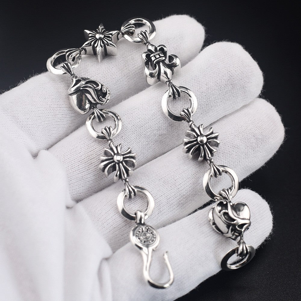 Chrome Hearts retro cross six-pointed star bracelet