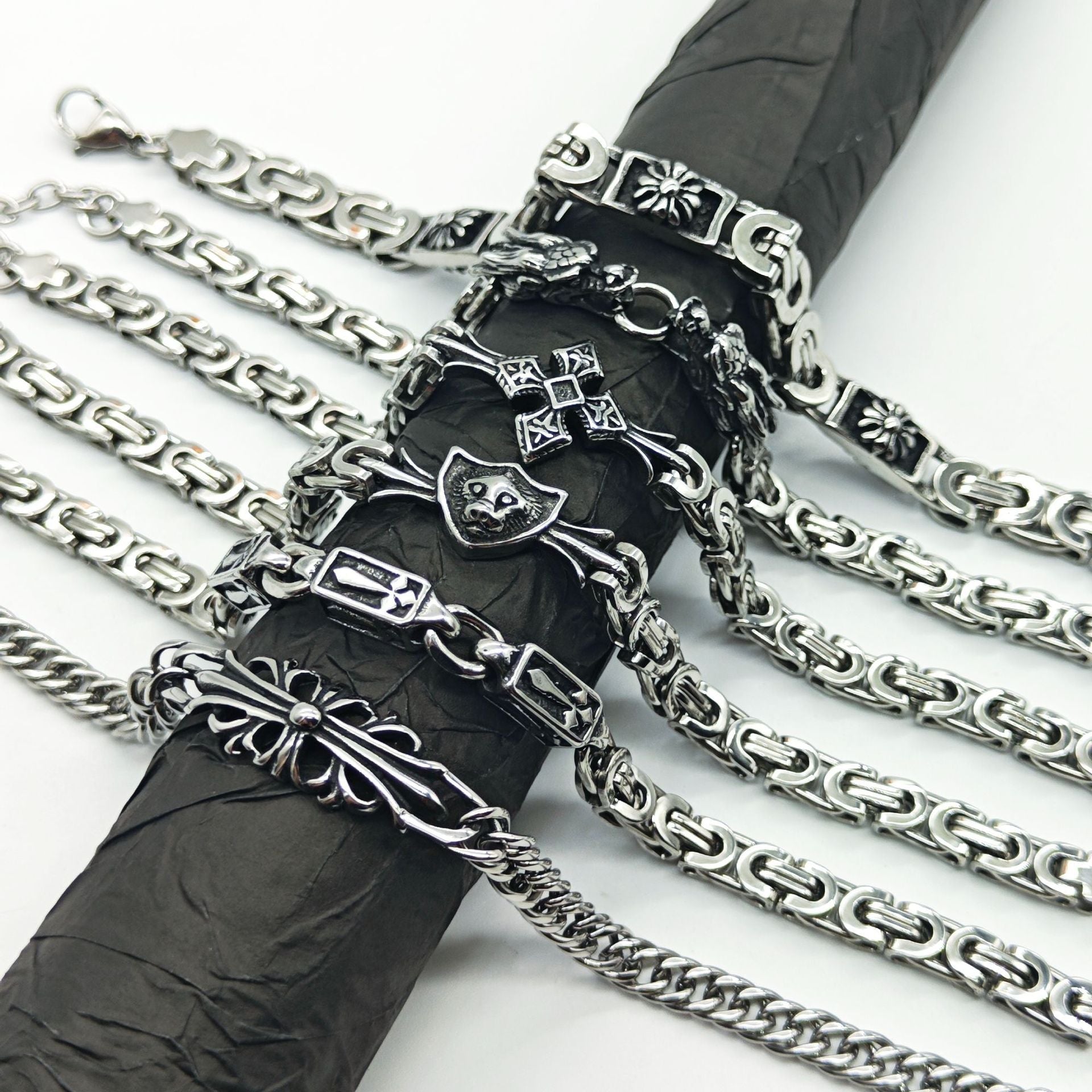 Chrome Hearts 925 Sterling silver retro bracelet