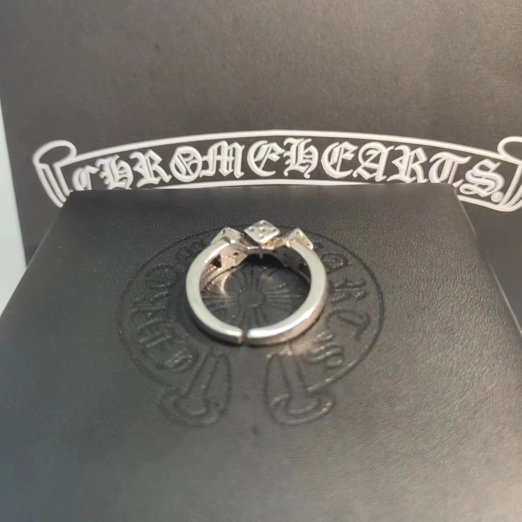Chrome Hearts open dice rings