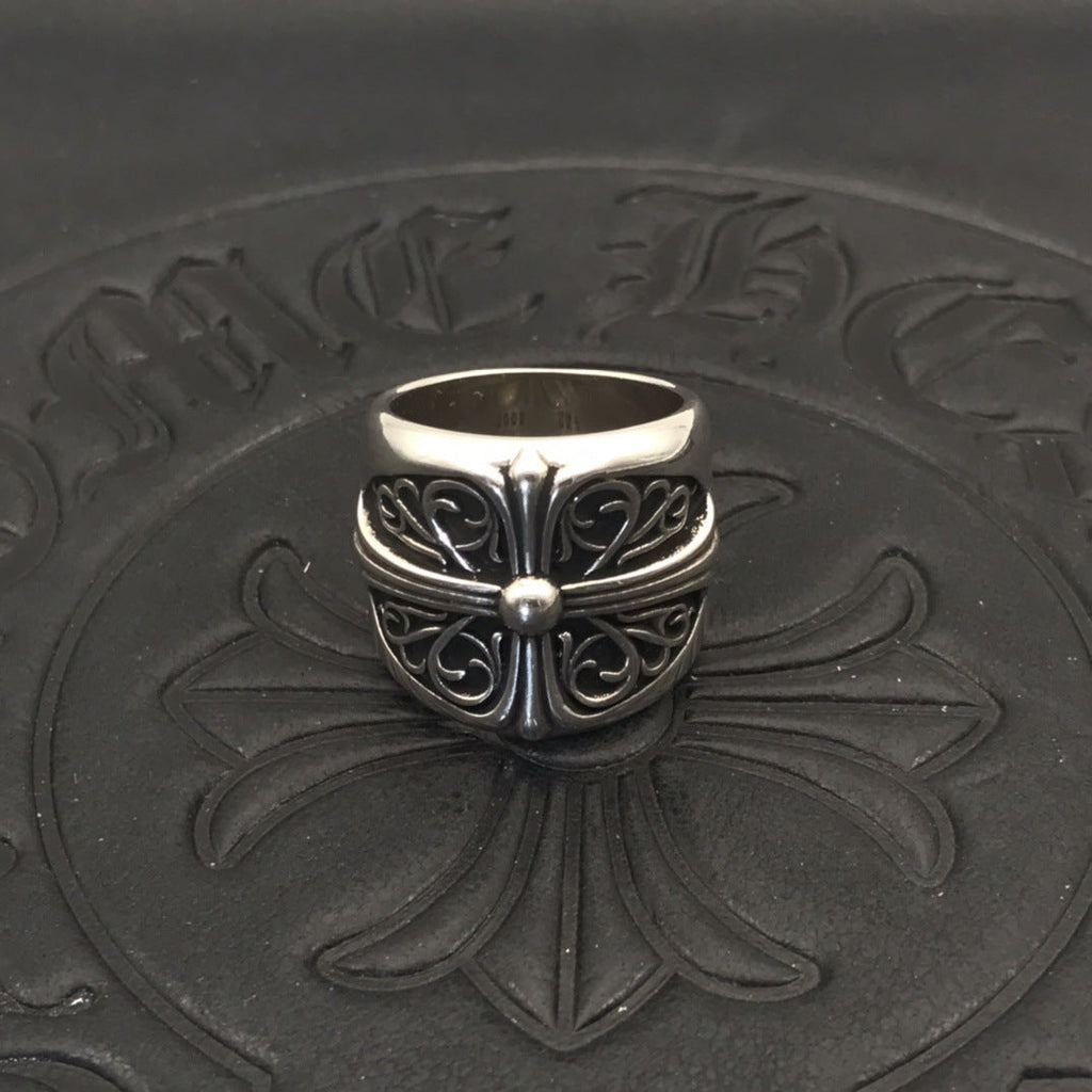 chrome hearts 925 silver retro ring