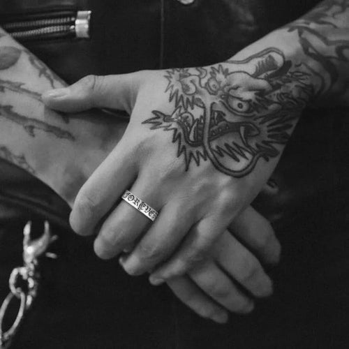 6MM CHROME HEARTS FOREVER RING 闅嗘悅C SPACER 5